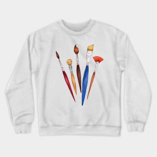 fan of brushes Crewneck Sweatshirt